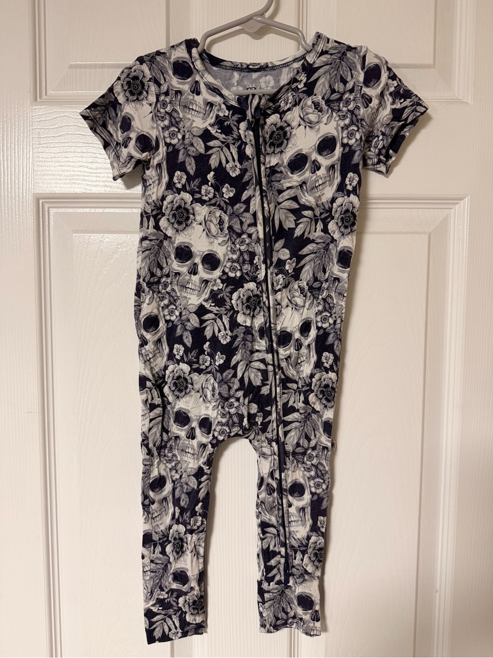 Bamboo Skull Floral One-Piece Romper